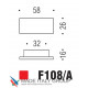 Ручка скоба модерн COLOMBO DESIGN F108A-CM матовый хром 32 мм