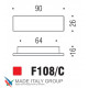 Ручка скоба модерн COLOMBO DESIGN F108C-CM матовый хром 64 мм