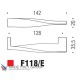 Ручка скоба модерн COLOMBO DESIGN F118E-CM матовый хром 128 мм