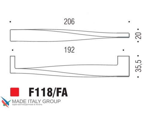 Ручка скоба модерн COLOMBO DESIGN F118FA-CR полированный хром 192 мм Ручка скоба модерн COLOMBO DESIGN F118FA-CR полированный хром 192 мм