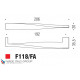 Ручка скоба модерн COLOMBO DESIGN F118FA-CR полированный хром 192 мм