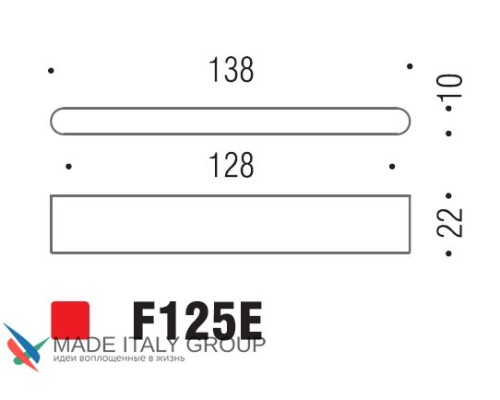 Ручка скоба модерн COLOMBO DESIGN F125E-CR полированный хром 128 мм Ручка скоба модерн COLOMBO DESIGN F125E-CR полированный хром 128 мм
