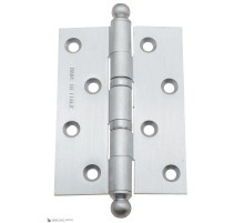 Дверная петля универсальная с круглым колпачком Fratelli Cattini CR102 102x75x3 CS матовый хром