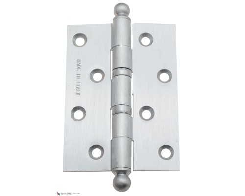 Дверная петля универсальная с круглым колпачком Fratelli Cattini CR102 102x75x3 CS матовый хром Дверная петля универсальная с круглым колпачком Fratelli Cattini CR102 102x75x3 CS матовый хром
