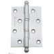 Дверная петля универсальная с круглым колпачком Fratelli Cattini CR102 102x75x3 CS матовый хром
