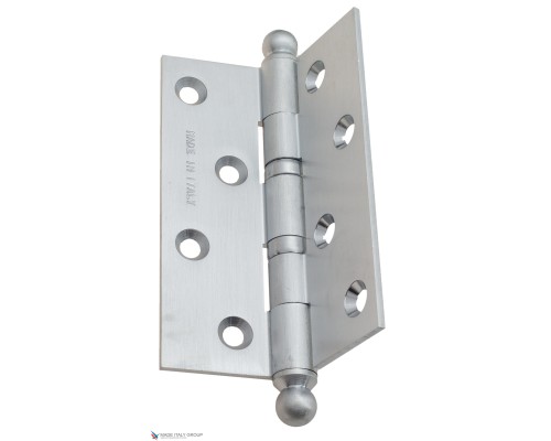 Дверная петля универсальная с круглым колпачком Fratelli Cattini CR102 102x75x3 CS матовый хром Дверная петля универсальная с круглым колпачком Fratelli Cattini CR102 102x75x3 CS матовый хром