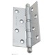 Дверная петля универсальная с круглым колпачком Fratelli Cattini CR102 102x75x3 CS матовый хром