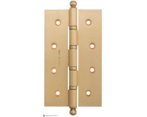 Дверная петля универсальная с круглым колпачком Fratelli Cattini CR152 152x90x3 SB матовое золото Дверная петля универсальная с круглым колпачком Fratelli Cattini CR152 152x90x3 SB матовое золото