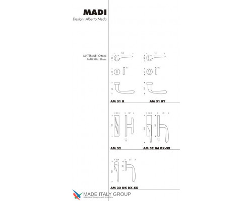 Дверная ручка на круглом основании COLOMBO Madi AM31RSB-OL полированная латунь Дверная ручка на круглом основании COLOMBO Madi AM31RSB-OL полированная латунь
