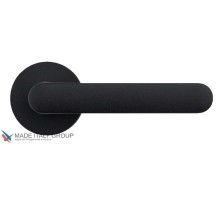 Дверная ручка на круглом основании COLOMBO ONE CC11RSB-C03 матовый черный