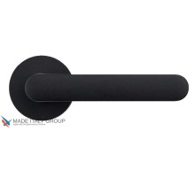 Дверная ручка на круглом основании COLOMBO ONE CC11RSB-C03 матовый черный
