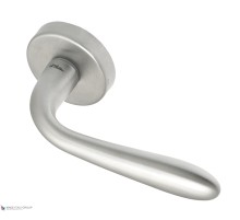 Дверная ручка на круглом основании Fratelli Cattini GOCCIA 7-CS матовый хром