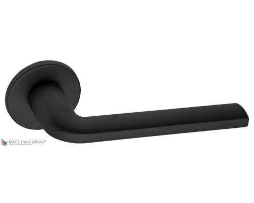Дверная ручка на круглом основании Fratelli Cattini LINEA 7FS-NM матовый черный Дверная ручка на круглом основании Fratelli Cattini LINEA 7FS-NM матовый черный