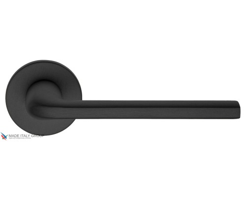 Дверная ручка на круглом основании Fratelli Cattini LINEA 7FS-NM матовый черный Дверная ручка на круглом основании Fratelli Cattini LINEA 7FS-NM матовый черный