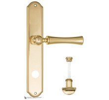 Дверная ручка на планке Fratelli Cattini FOGGIA WC-2 PL02-OLV полированная латунь