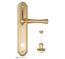 Дверная ручка на планке Fratelli Cattini FOGGIA WC-2 PL257-OLV полированная латунь