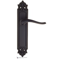 Дверная ручка на планке Fratelli Cattini LAVERA PL96-NM матовый черный