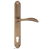 Дверная ручка на планке Fratelli Cattini LUCCIA CYL PL01-BY матовая бронза