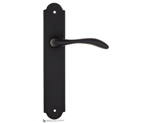 Дверная ручка на планке Fratelli Cattini LUCCIA PL257-NM матовый черный Дверная ручка на планке Fratelli Cattini LUCCIA PL257-NM матовый черный