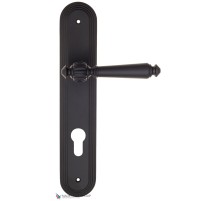 Дверная ручка на планке Fratelli Cattini MARANI CYL PL288-NM матовый черный