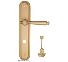 Дверная ручка на планке Fratelli Cattini MARANI WC-2 PL288-BS матовая латунь