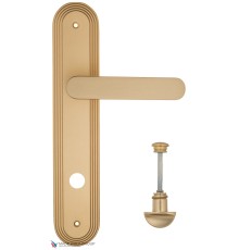 Дверная ручка на планке Fratelli Cattini PIPPA WC-2 PL288-BS матовая латунь