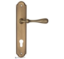 Дверная ручка на планке Fratelli Cattini RETRO CYL PL257-BY матовая бронза