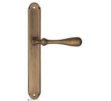 Дверная ручка на планке Fratelli Cattini RETRO PL01-BY матовая бронза