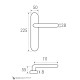 Дверная ручка на планке Fratelli Cattini TORCELLO WC-2 PL248-CR полированный хром
