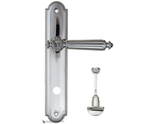 Дверная ручка на планке Fratelli Cattini TORCELLO WC-2 PL257-CR полированный хром