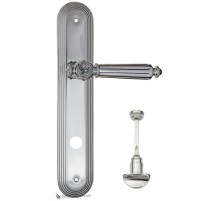 Дверная ручка на планке Fratelli Cattini TORCELLO WC-2 PL288-CR полированный хром