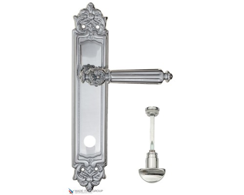 Дверная ручка на планке Fratelli Cattini TORCELLO WC-2 PL96-CR полированный хром Дверная ручка на планке Fratelli Cattini TORCELLO WC-2 PL96-CR полированный хром
