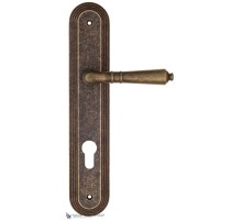 Дверная ручка на планке Fratelli Cattini TOSCANA CYL PL288-BA античная бронза