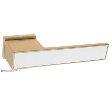 Дверная ручка на прямоугольном основании Fratelli Cattini COSMO NATURA RIVA 6-KD золото крайола Дверная ручка на прямоугольном основании Fratelli Cattini COSMO NATURA RIVA 6-KD золото крайола