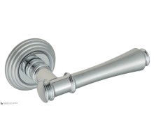 Дверная ручка Venezia CALLISTO D8 матовый хром / полированный хром