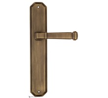 Дверная ручка Venezia CESARA на планке PL84 матовая бронза