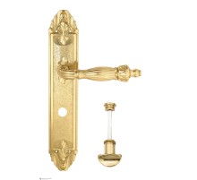 Дверная ручка Venezia OLIMPO WC-2 на планке PL90 полированная латунь