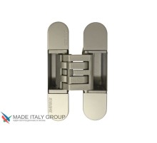 KUBICA HYBRID K6360 38CM NS петля скрытая универсальная асимметричная, цвет МАТОВЫЙ НИКЕЛЬ (60 kg)