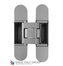 KUBICA HYBRID K6380 38CM CS петля скрытая универсальная асимметричная, цвет МАТОВЫЙ ХРОМ (80 kg)