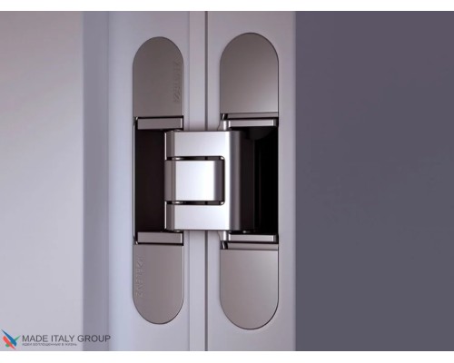 KUBICA HYBRID K6380 38CM CS петля скрытая универсальная асимметричная, цвет МАТОВЫЙ ХРОМ (80 kg)