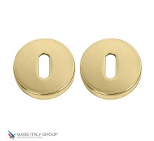 Накладка под ключ буратино на круглом основании COLOMBO CD1043G-OL полированная латунь (2 шт)