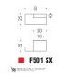 Ручка кнопка модерн COLOMBO DESIGN F501SX-CM матовый хром / хром