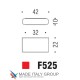 Ручка кнопка модерн COLOMBO DESIGN F525-CM матовый хром