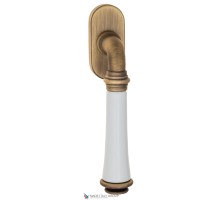 Ручка оконная Fratelli Cattini GRACIA CERAMICA BIANCO FW 7-BY матовая бронза