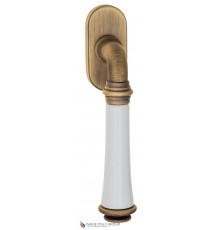 Ручка оконная Fratelli Cattini GRACIA CERAMICA BIANCO FW 7-BY матовая бронза