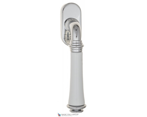 Ручка оконная Fratelli Cattini GRACIA CERAMICA BIANCO FW 7-CR полированный хром Ручка оконная Fratelli Cattini GRACIA CERAMICA BIANCO FW 7-CR полированный хром