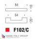 Ручка скоба модерн COLOMBO DESIGN F102C-CR полированный хром 64 мм