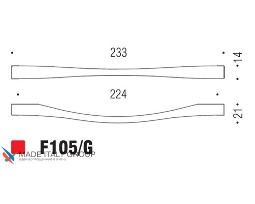 Ручка скоба модерн COLOMBO DESIGN F105G-CR полированный хром 224 мм Ручка скоба модерн COLOMBO DESIGN F105G-CR полированный хром 224 мм