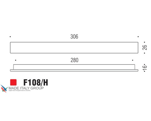 Ручка скоба модерн COLOMBO DESIGN F108H-CR полированный хром 280 мм Ручка скоба модерн COLOMBO DESIGN F108H-CR полированный хром 280 мм