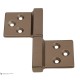 143BV032D_Q Петля накладная без врезки ALDEGHI 32x35 коричневая бронза ЛЕВАЯ